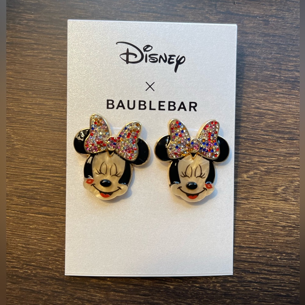 Disney X Baublebar Minnie Kiss Earrings